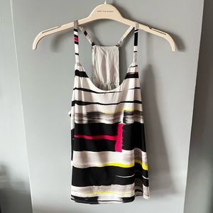 Alice + Olivia | Striped Scoop Neck Tank